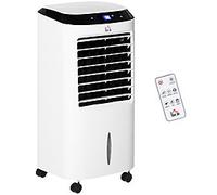 HOMCOM Portable Air Cooler, Fan & Humidifier Unit, White