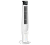 HOMCOM Air Cooler with LED Display and Remote Control, Oscillating Ice Cooling Fan with 3 Speeds, 4 Modes, 12 Hour Timer, White