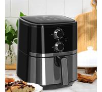 HOMCOM Air Fryer 4.5 L 1500 W Steel, PP (Polypropylene) Black