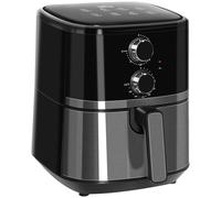 HOMCOM Air Fryer 4.5 L 1500 W Steel, PP (Polypropylene) Black