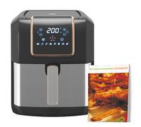 HOMCOM Air Fryer 1700W 6.5L with Digital Display Timer for Low Fat Cooking