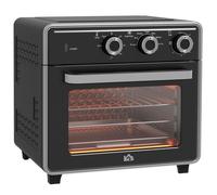 HOMCOM Air Fryer Oven 20L Mini Oven Countertop Convection Oven 1400W Black [EEK: A]