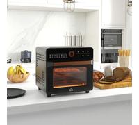 HOMCOM Air Fryer Oven 20L Countertop Mini Oven with 17 Presets 1400W Black