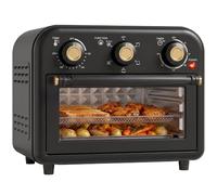 HOMCOM Air Fryer Toaster Oven 12 L Small Convection Countertop Oven Black