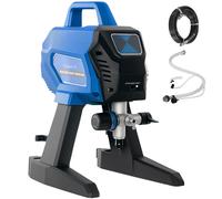 HOMCOM Airless Paint Sprayer, Thinning-Free, Electric Fence Paint Sprayer for Exterior and Interior DIY Painting Projects, Wall Spray Gun Machine, Household Use, 1.5L/min, 200Bar, 7.5m Hose Dark Blue