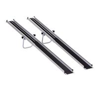 Homcom Aluminium Telescopic Wheelchair Ramps, 244Cm, 270Kg, Folding Ramp, Silver