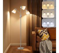 HOMCOM Arc Tree Floor Lamp with Light 155cm, Silver Tone