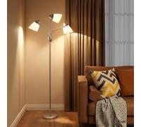 HOMCOM Arc Tree Floor Lamp Without Light 155cm, Silver Tone