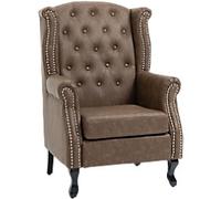 HOMCOM Armchair Fixed Armrest Brown 150 kg 839-703V70DR 700 x 720 x 1,080 mm