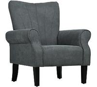 HOMCOM Armchair Fixed Armrest Grey 150 kg 839-877V70CG 730 x 800 x 940 mm