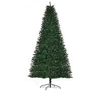 HOMCOM Artificial Christmas Tree 240H cm 1499 Branches Thorns Imitation Nordmann High Realism Green