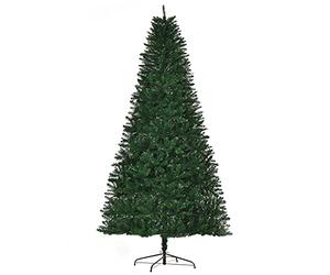 HOMCOM Artificial Christmas Tree 240H cm 1499 Branches Thorns Imitation Nordmann High Realism Green