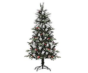 Homcom Artificial Christmas Tree Green 75 x 150 cm