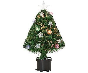 HOMCOM Artificial Christmas Tree Green 830-345 35 x 60 cm Prelit