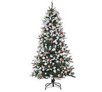 Homcom Artificial Christmas Tree Green 90 x 180 cm