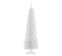 Homcom Artificial Christmas Tree White 55.5 x 180 cm