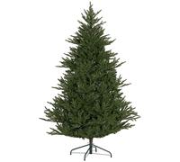 HOMCOM 5 Foot Artificial Christmas Tree with Realistic Hinged Branches, Green - 6ft