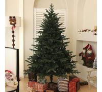 HOMCOM Artificial Spurce Christmas Tree with Branches, Foldable Steel Base in Green | Size: 6ft HOMCOM Green 6ft