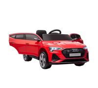 HOMCOM Audi E-tron Licensed 12V Kids Electric Ride on, Electric Car for Kids, with Parental Remote, Music Lights MP3, Suspension Wheels, for 3-5 Years, Red