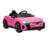 HOMCOM Audi Licensed 12V Kids Electric Ride-On, with Remote Control, Suspension System, Lights, Music, Motor - Pink