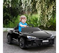 HOMCOM Audi RS e-tron GT Licensed 12V Kids Electric Ride on W/ Remote, Black