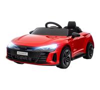 Kids Electric Ride On Car HOMCOM Audi Licensed 12V Electric Car, with Remote Control, Suspension System, Lights, Music, Motor - Red Aosom UK