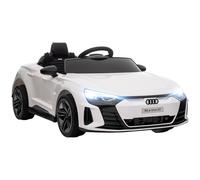 Homcom Audi Rs E-Tron Gt Licensed 12V Kids Electric Ride On W/ Remote, White