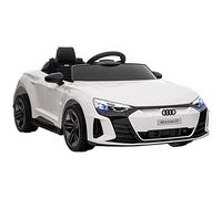 HOMCOM Audi RS e-tron GT Licensed Electric Cars for Kids Electric Ride-ons 12V Battery Powered Toy w/Remote Control Music, for 3-5 years, White