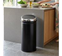 HOMCOM 42L Sensor Bin Automatic Touchless Rubbish Bin Soft-Close Lid Black