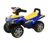 HOMCOM Baby Quad Bike Goodyear Licensed Lights Horn for 18-36 Months Blue