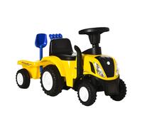 HOMCOM Baby Ride On Car and Trailer - Yellow | TJ Hughes