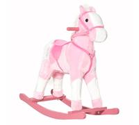 HOMCOM Children's Rocking Horse - Pink | TJ Hughes