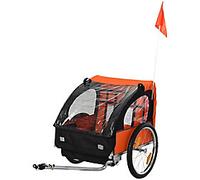 HOMCOM Baby Stroller & Trailer 440-008OG Orange