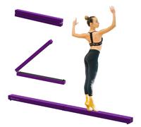 HOMCOM Balance Beam Trainer, 2.4 m-Purple Aosom UK