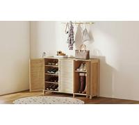HOMCOM Bamboo Shoe Cabinet 120cm Storage Unit