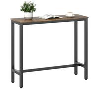 HOMCOM Bar Table Coffee Table with Adjustable Footpads for Breakfast Dining