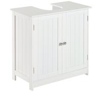 Homcom Basin Sink Vanity Cabinet Toilet Bathroom Shelf Door Storage Wooden