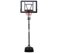 HOMCOM Basketball Hoop & Stand | Adjustable Height & Portable | Fillable Base |