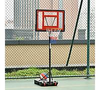 HOMCOM Basketball Stand 160-210cm Adjustable Height Sturdy Hoop w/ Wheels Base