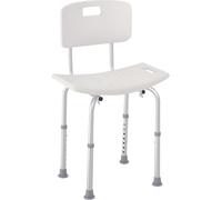 HOMCOM Bath Chair Adjustable Positions for Elderly Bathroom Shower Stool