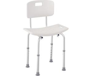 HOMCOM Bath Chair Adjustable Positions for Elderly Bathroom Shower Stool