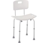 HOMCOM Bath Chair Adjustable Positions for Elderly Bathroom Shower Stool | Safe