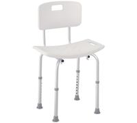 HOMCOM Bath Chair Shower Stool Safety Seat Bathroom Adjustable Positions Elderly Aids