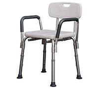 HOMCOM Bath Chair White Aluminum 72-0007