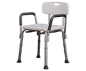 HOMCOM Bath Chair White Aluminum 72-0007