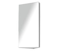 HOMCOM Bathroom Mirror Cabinet 02-0551 Stainless Steel Silver 300 mm x 184 mm x 600 mm