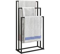 HOMCOM Bathroom Rack Bathroom Rack Steel 21.5 x 45 x 85 cm Black