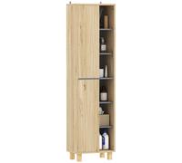HOMCOM Bathroom Storage Unit With 6 Open Compartments And 6 Shelves | TJ Hughes