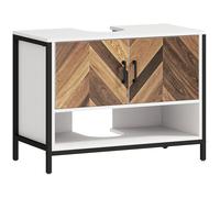 Homcom Bathroom Under Sink Cabinet For Basin With Or Without Pedestal Cream, Cream