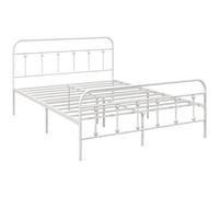 Homcom Bed Frame Metal White Double